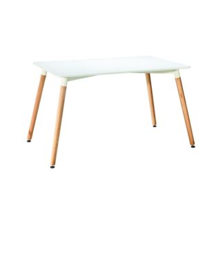 Mesa Eames de 6 puestos color blanco