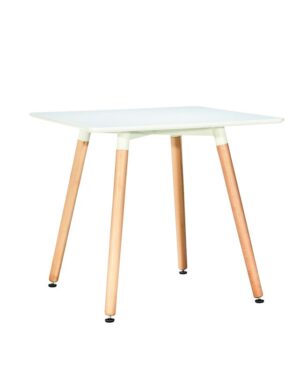 Mesa Eames de 4 puestos color blanco